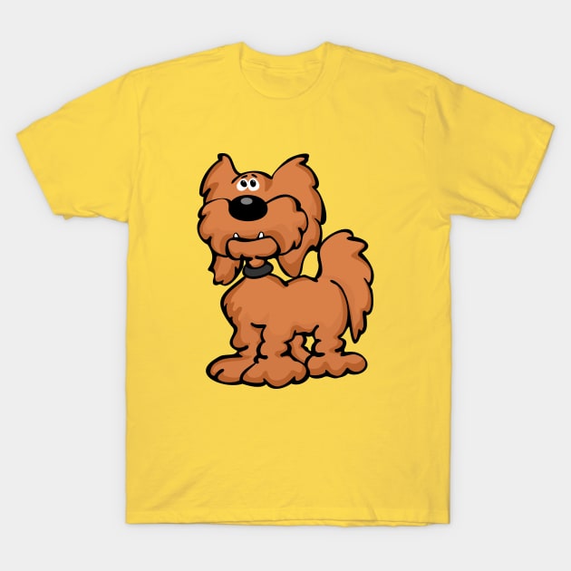 Goldendoodle Dog Cartoon T-Shirt by hobrath